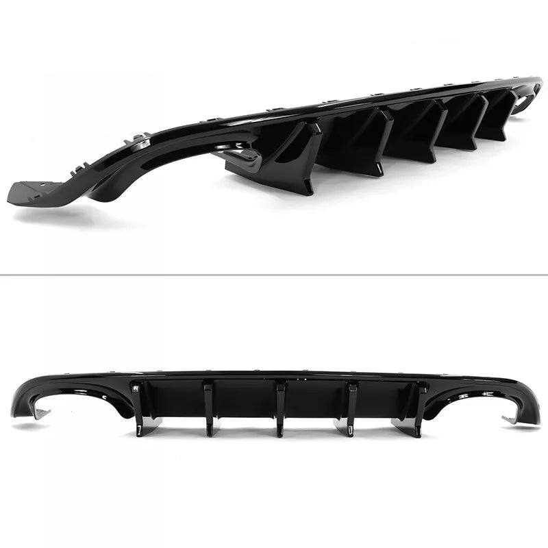 Gloss Black Rear Diffuser for Quad Exhaust Tips - 2015-2023 Dodge Charger
