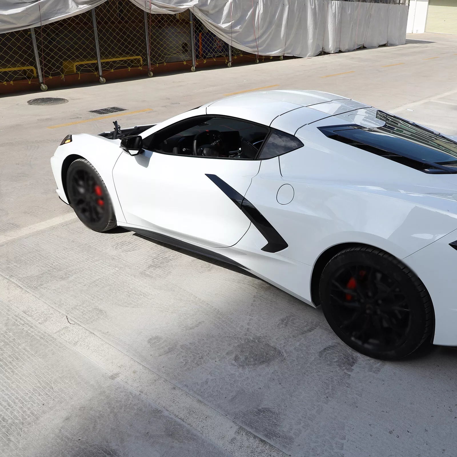 Carbon Fiber Side Skirt Trim Strip - Corvette C8 Stingray Coupe 2020-2025