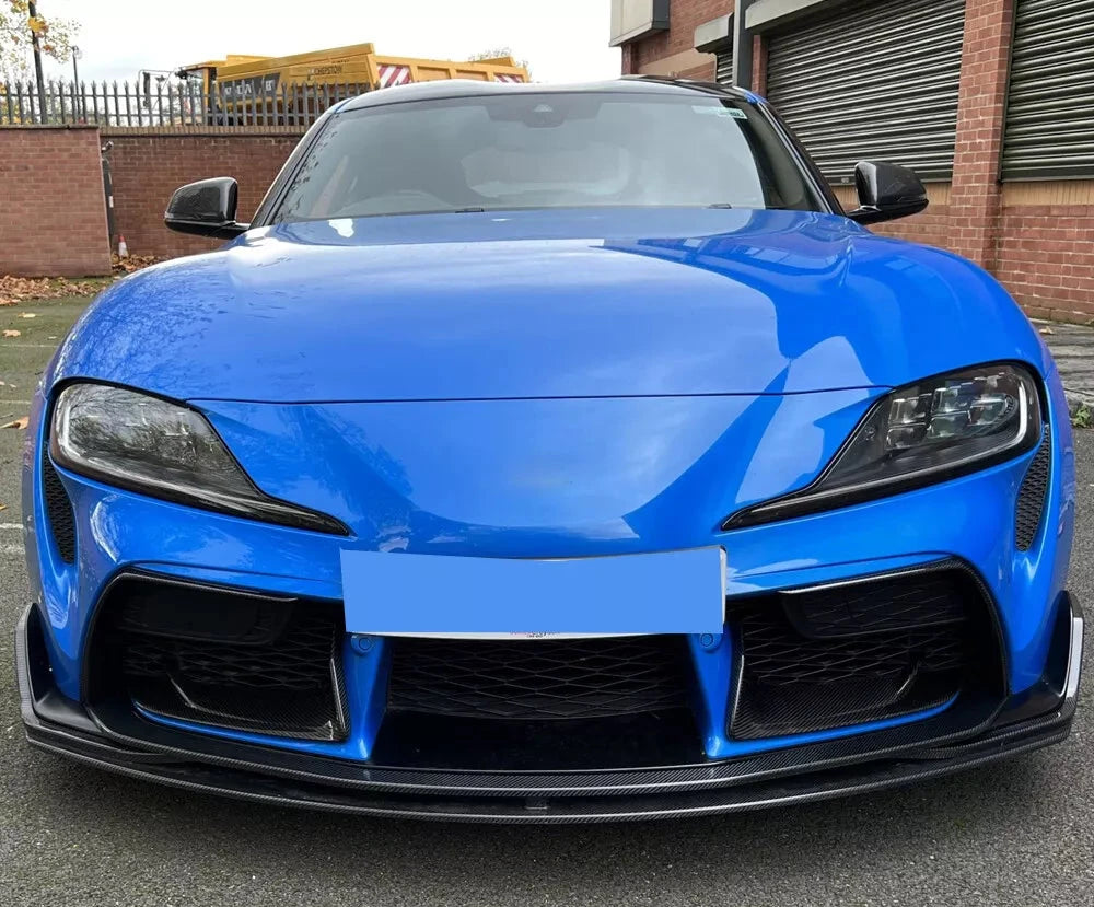 Carbon Fiber Front Splitter Lip ( 3pc ) - Toyota Supra GR A90 MK5