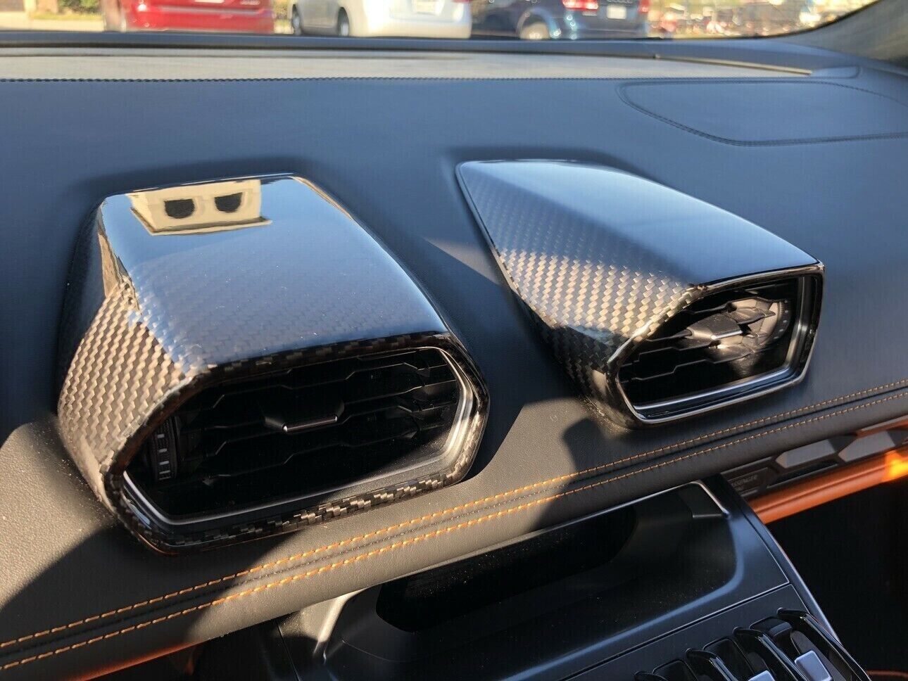 Dry Carbon Fiber Air Vent AC Trims - Lamborghini Huracan
