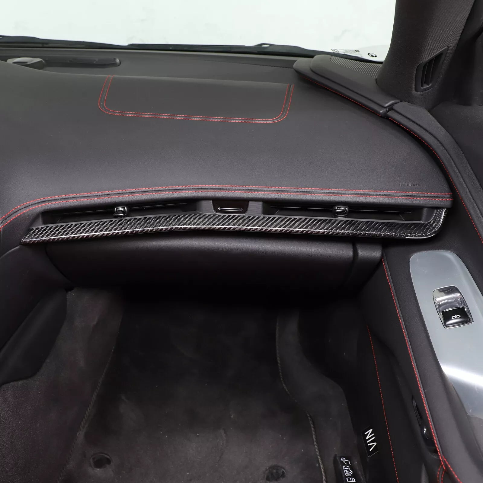 Carbon Fiber Interior Dash Air Vent Strip Trim - Corvette C8 2020-2024