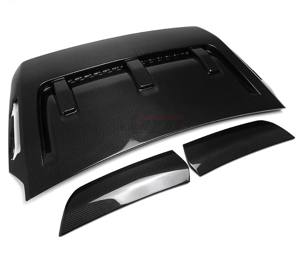 Dry Carbon Front Hood Vent Scoop Panel Trim For Ford F150 F-150 Raptor 2021-2024