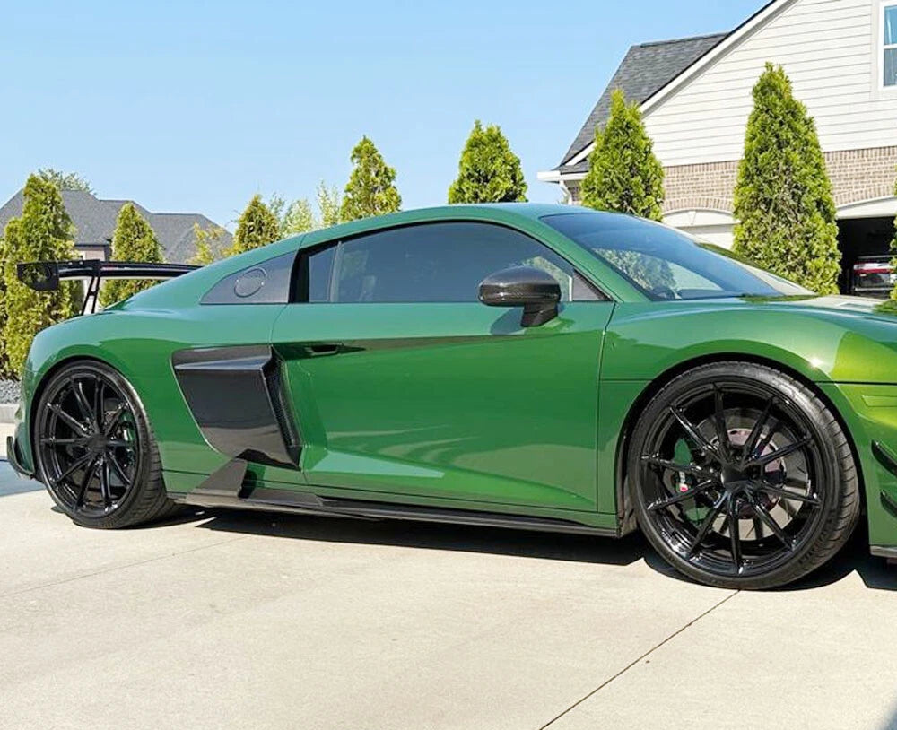 C Style Carbon Fiber Side Skirt Extension - Audi R8 Gen 2 2019-2024