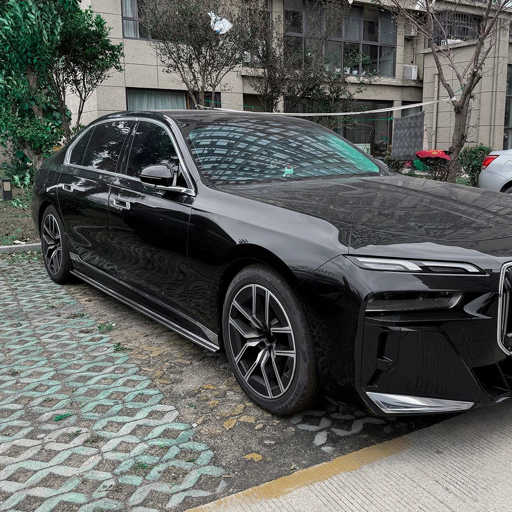Gloss Black Side Skirt Extension - 2023+ BMW 7-Series G70 G73 M Sport