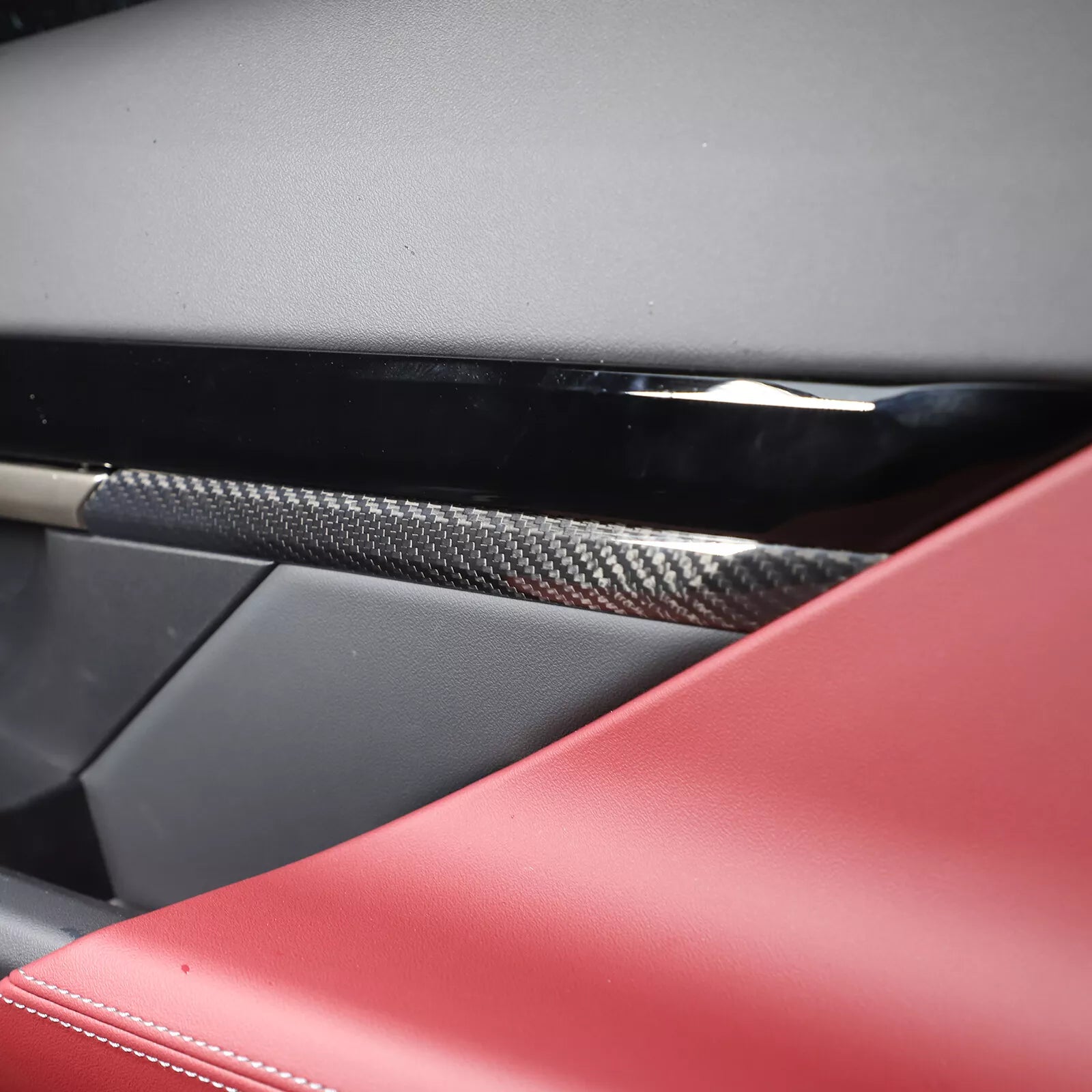 Carbon Fiber Interior Door Panel Trim Cover Set - BMW 5 Series G60