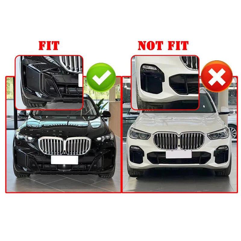 Gloss Black Single Line Front Kidney Grille - BMW X5 G05 2024+ LCI