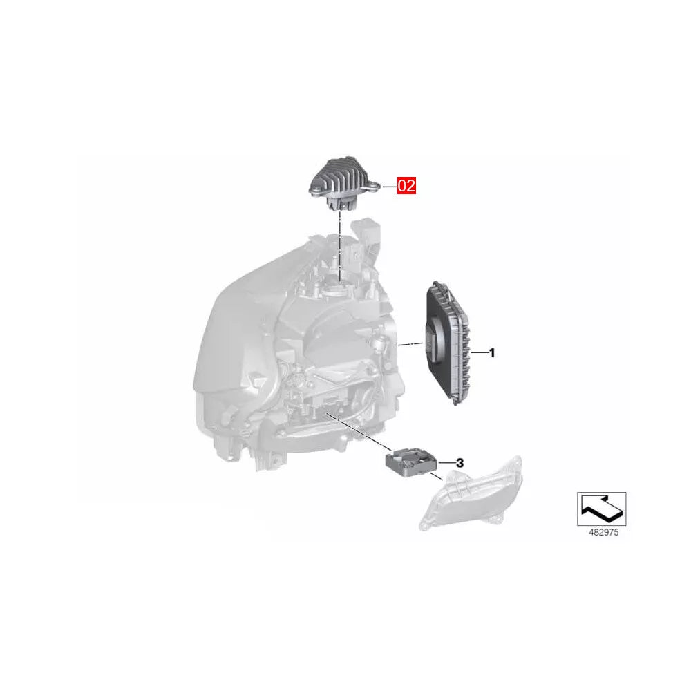 CSL Yellow Headlight DRL Module Upgrade - BMW F87 M2 F22 2 Series LCI