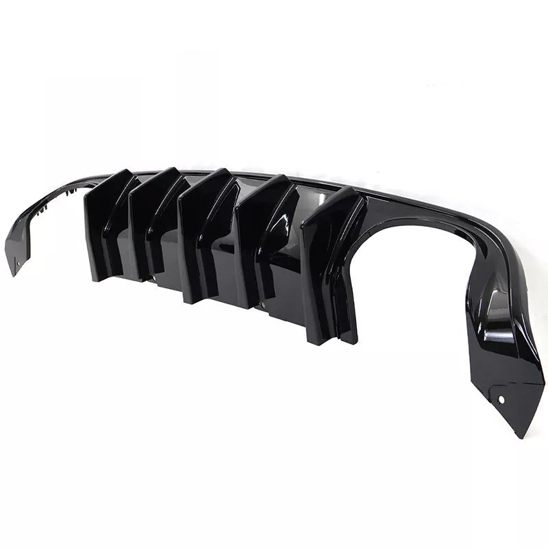 Gloss Black Rear Diffuser for Quad Tips V1 - 2015-2023 Dodge Charger