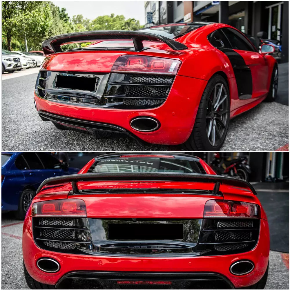 Carbon Fiber Rear Wing w/ Base Panel - Audi R8 GT V8 V10 2008-2015
