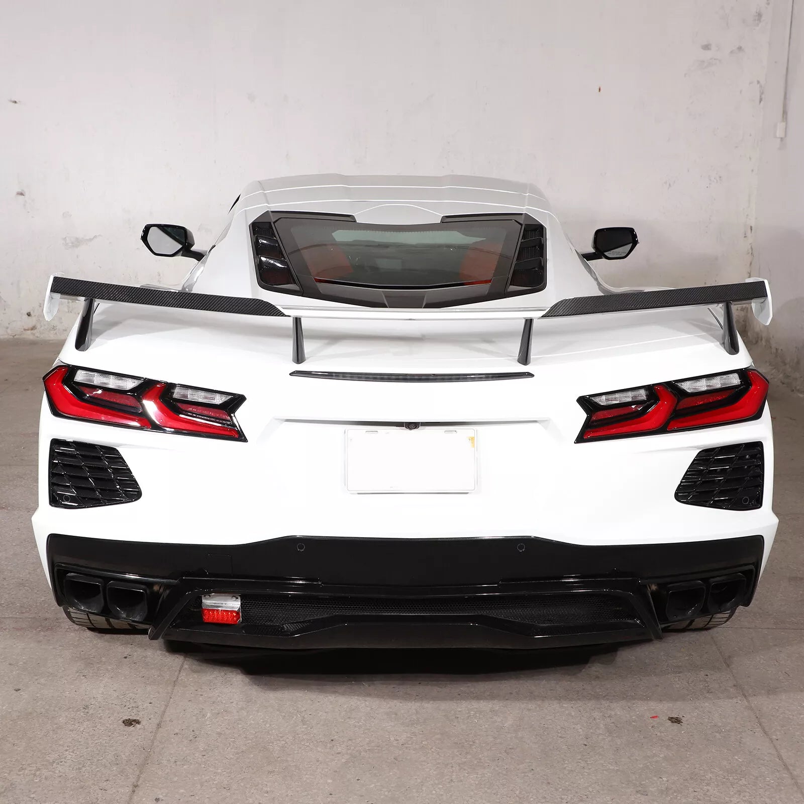 Carbon Fiber Wing Add on Extension Flap - Corvette C8 20+
