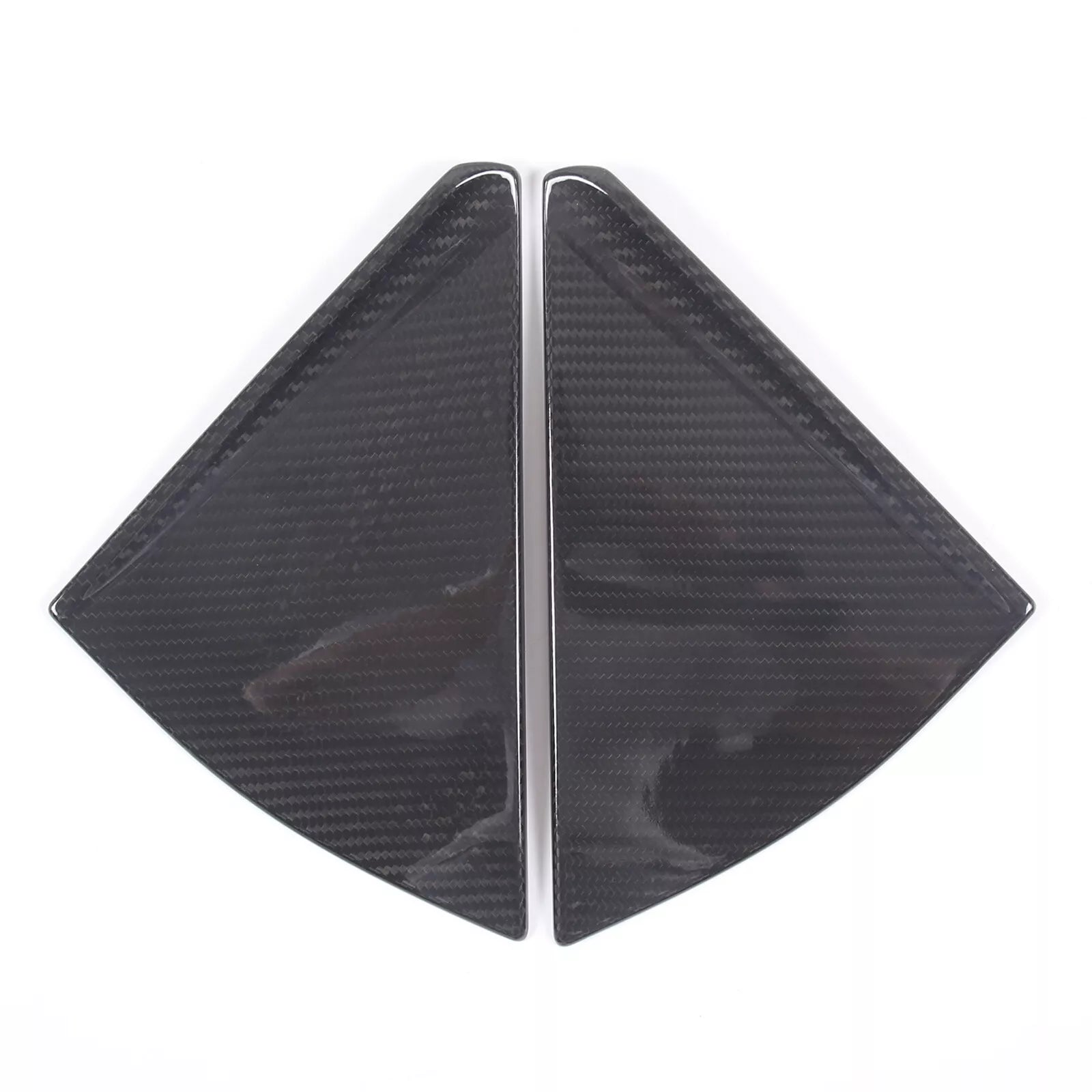 Carbon Fiber Rear Triangle Panel Trim Cover - Corvette C8 Convertible 20-23