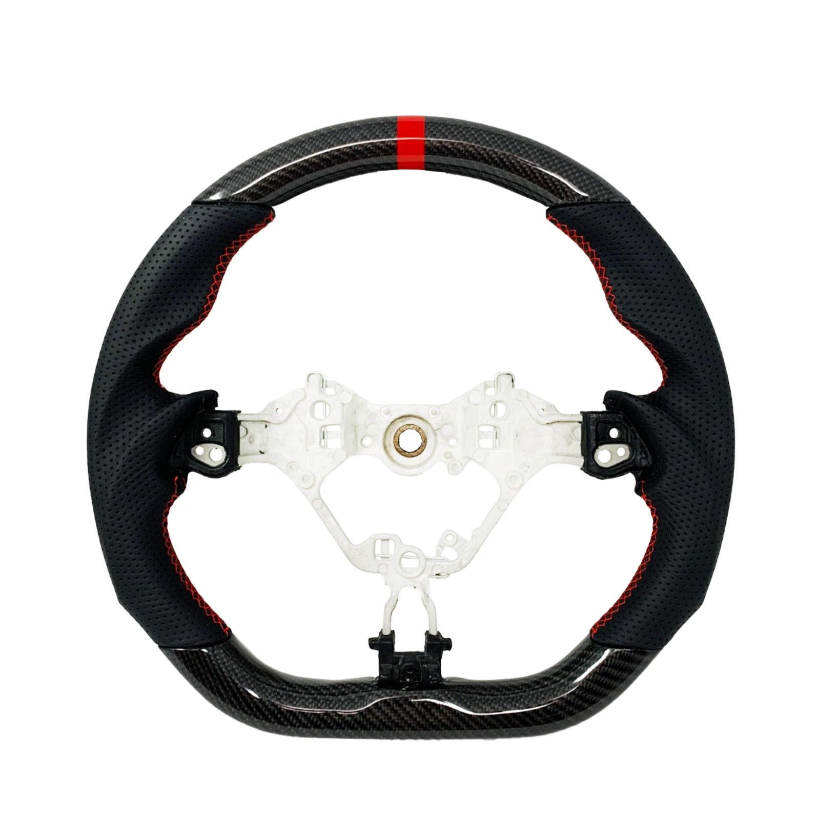 Carbon Fiber Steering Wheel w/ Red accents - 17-25 TOYOTA 86 GR86 BRZ