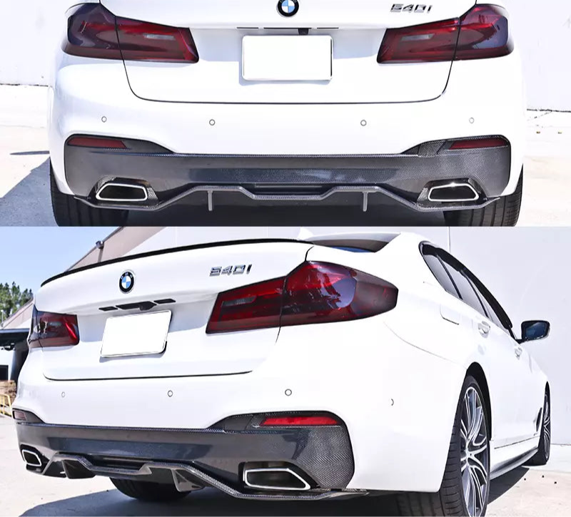 Carbon fiber MP Style Rear Diffuser - 17-20 BMW G30 5 Series