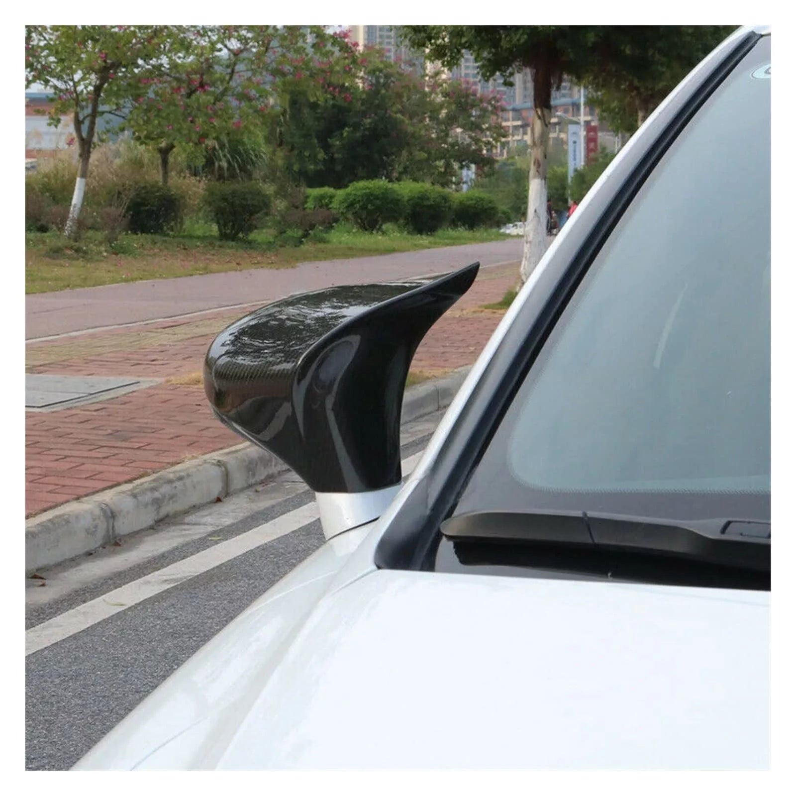 M style Carbon Fiber Mirror Cap Cover ( Add on ) - 2014-2020 LEXUS IS200 300 350