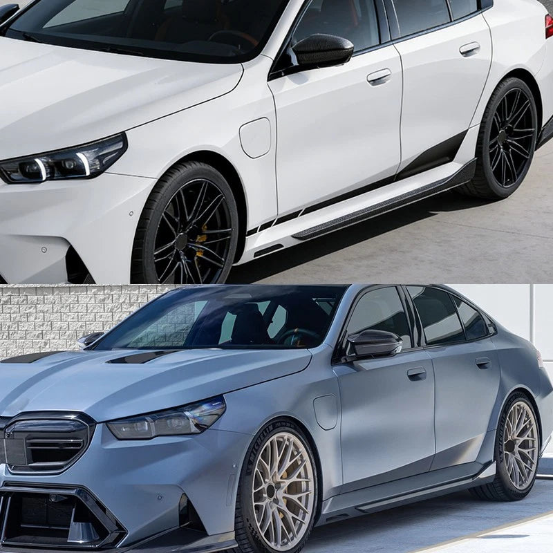 Gloss Black MP Side Skirt Extension Add on - BMW G90 M5