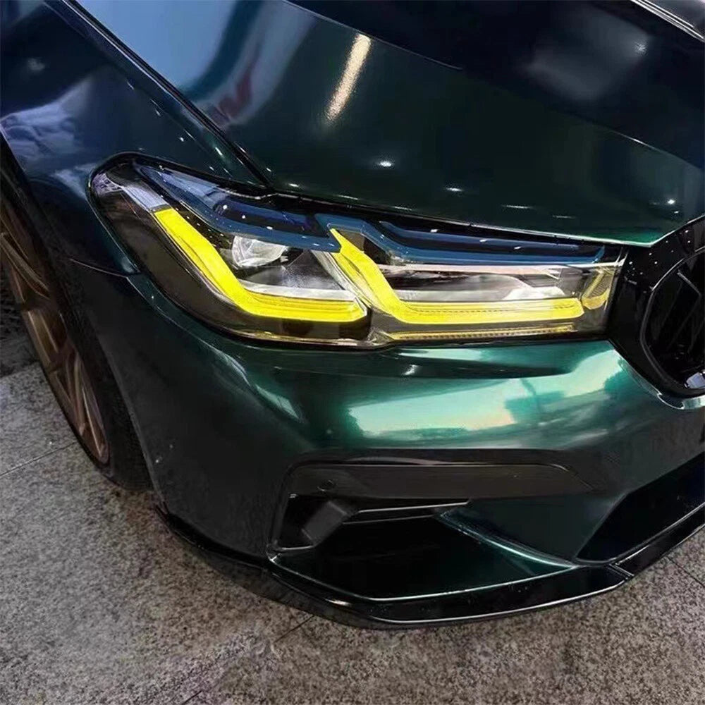 CSL Yellow LED Headlight DRL - BMW F90 G30 M5 / 5 series LCI 2021-2023