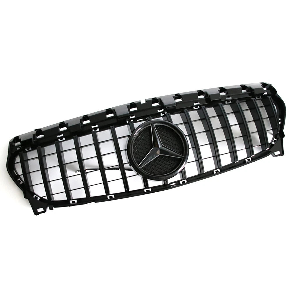 Gloss Black GT Style Grille - Mercedes Benz CLA-Class W117 Grill 2013-2019