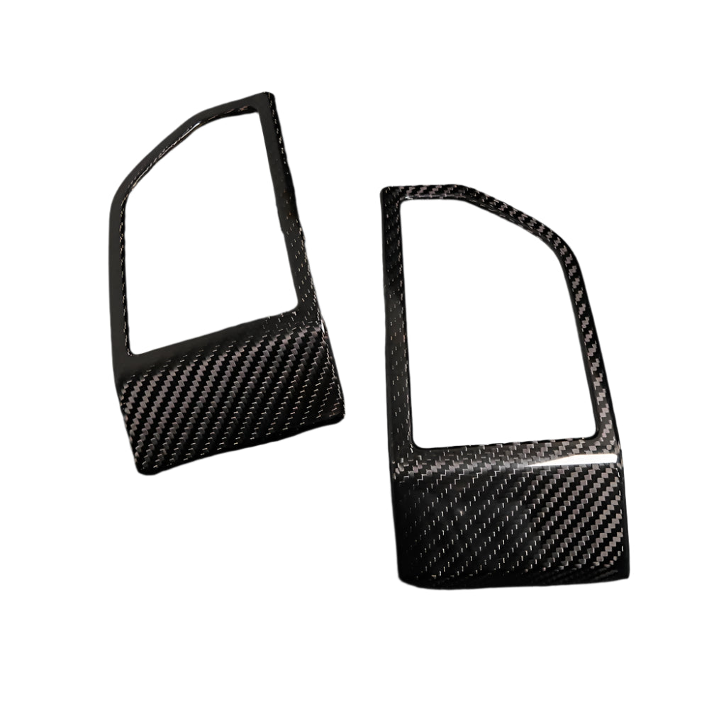 Carbon Dashboard Side Air Vent Outlet Trim - Ford F-150 F350 Raptor 15-20