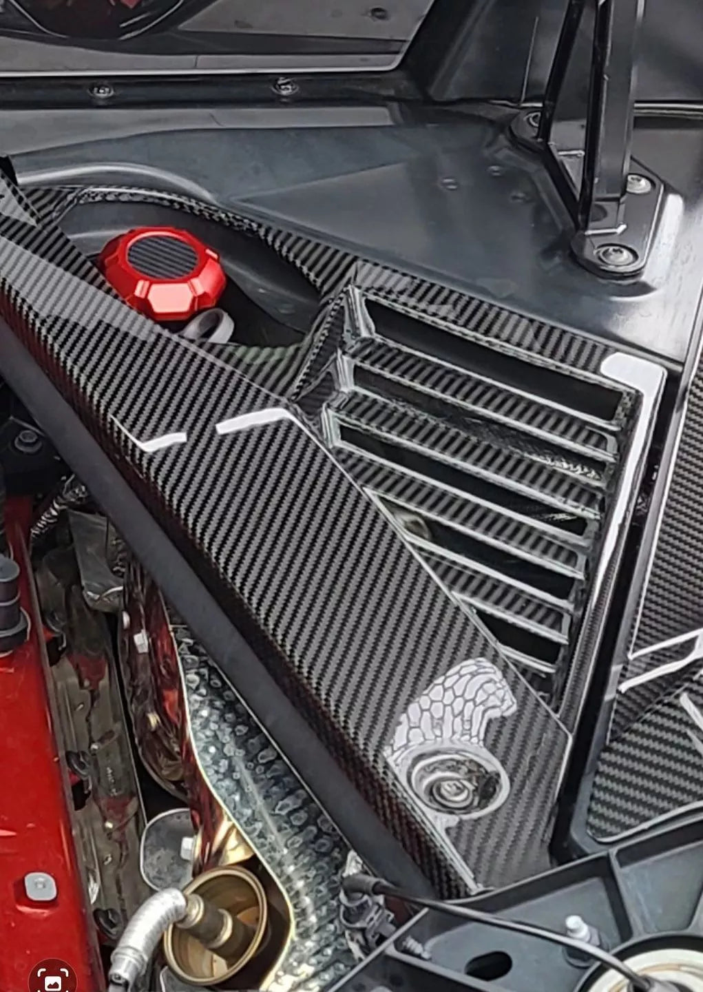 Carbon Fiber Engine Bay Panel Cover - Corvette C8 20-25