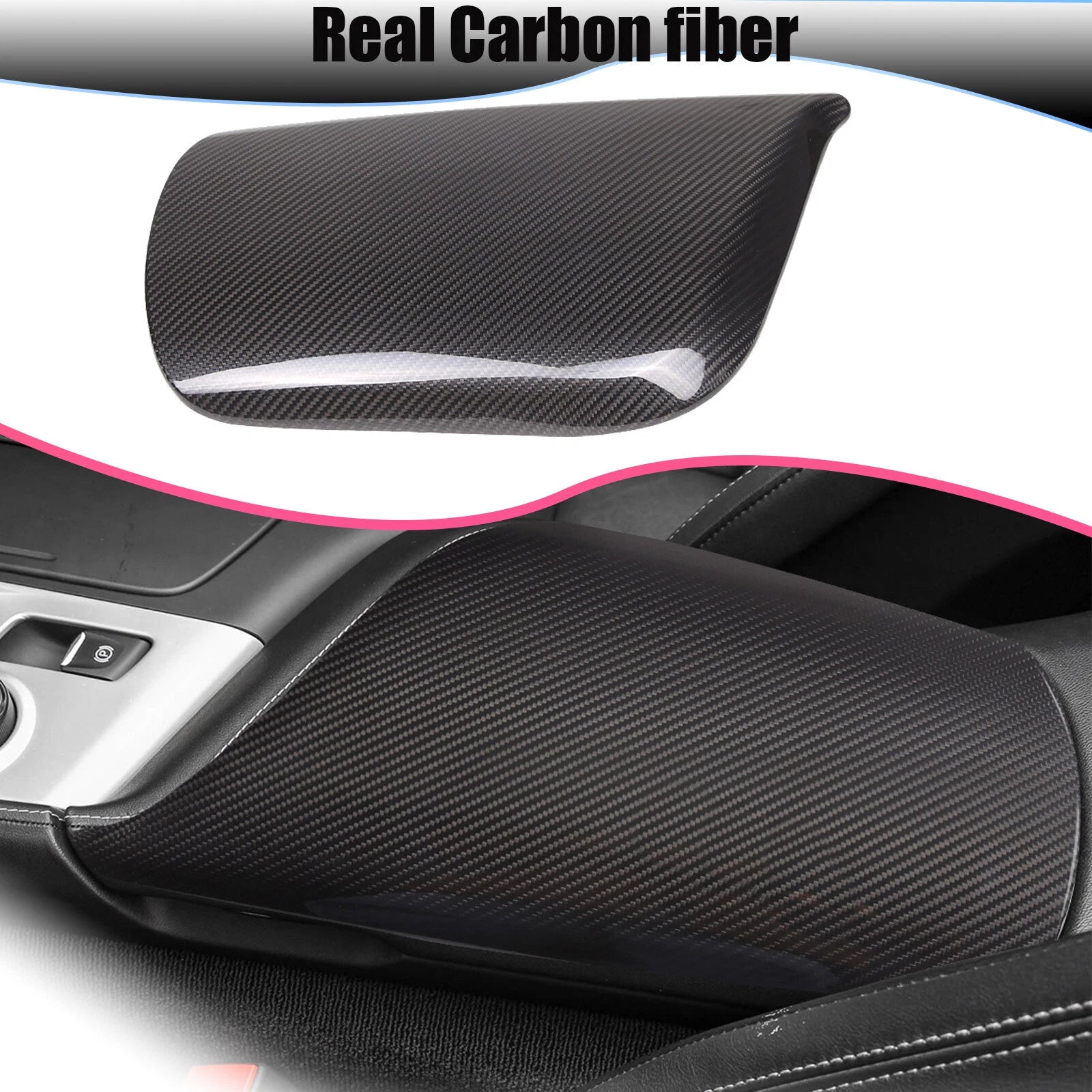 Carbon Fiber Armrest Cover - Corvette C7 14-19