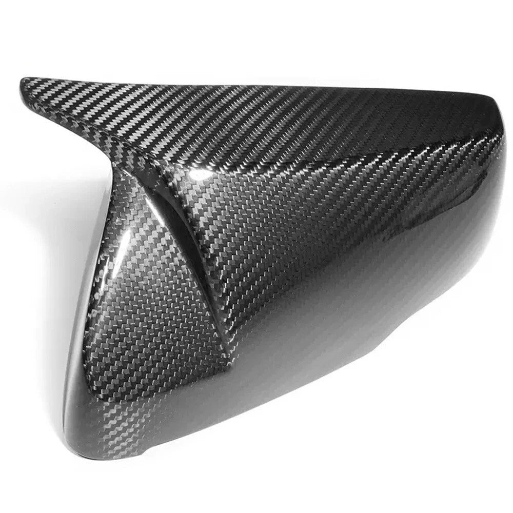 DRY CARBON FIBER M STYLE SIDE MIRROR COVERS CAPS - 14-24 CADILLAC CTS CT5 CT6