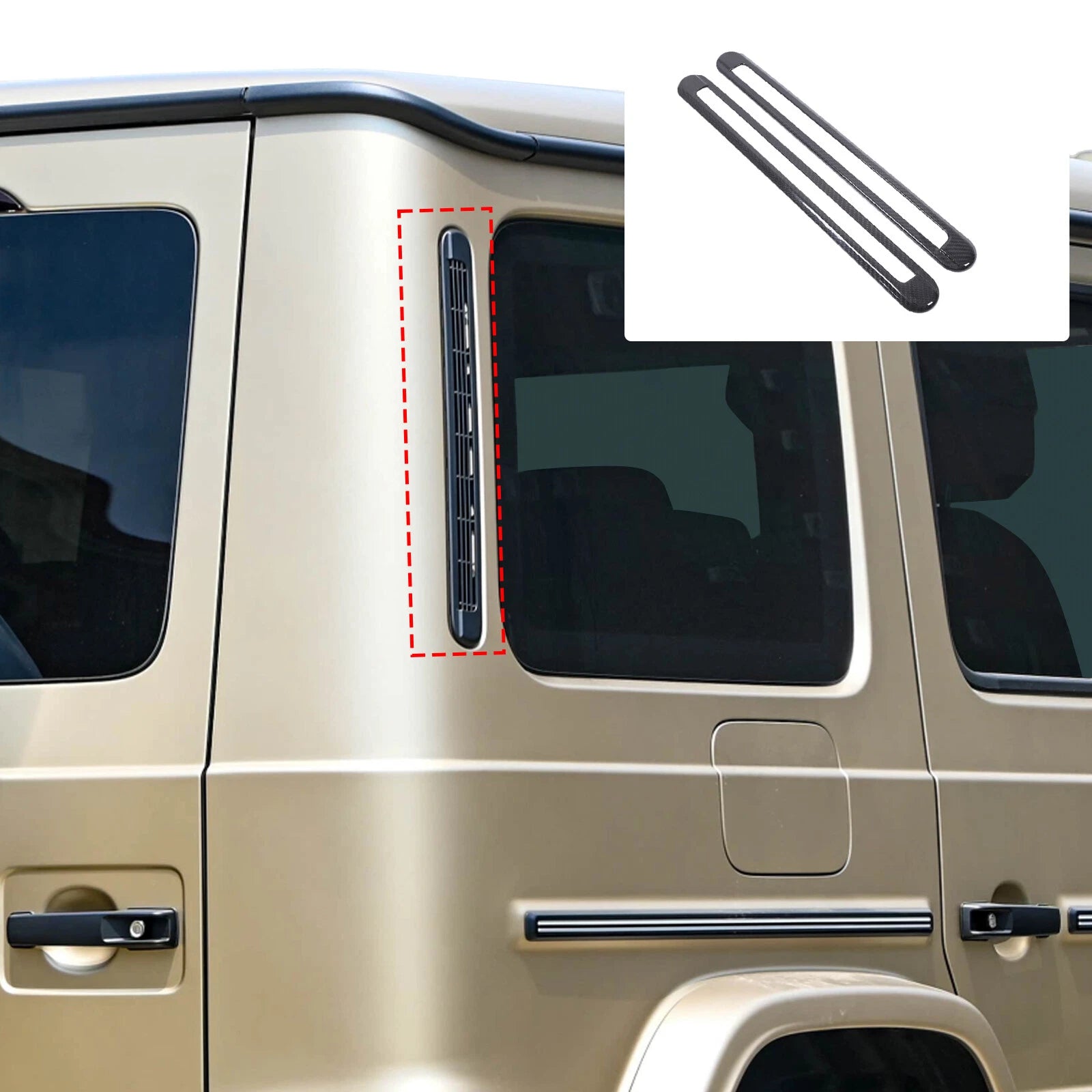 Carbon C-Pillar Trim Cover Vent - Mercedes G wagon