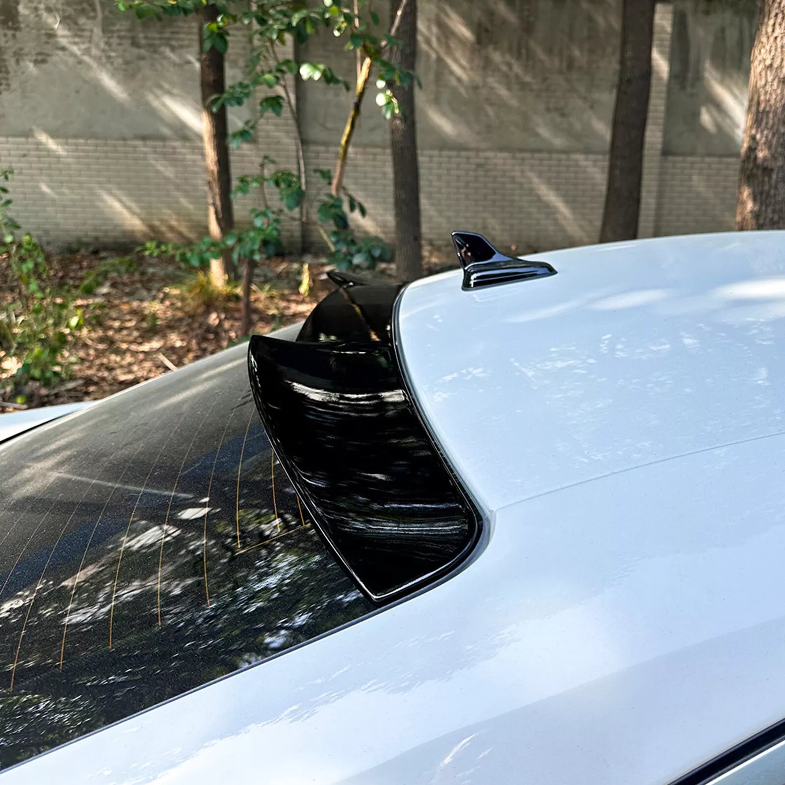 Gloss Black Rear Roof v style Spoiler - Audi A3 8Y Sedan 2021-2024