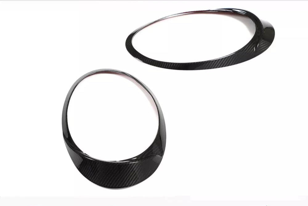 Carbon Fiber Headlight Eyebrows Eyelids Covers - Porsche 911 992 2019 - 2022