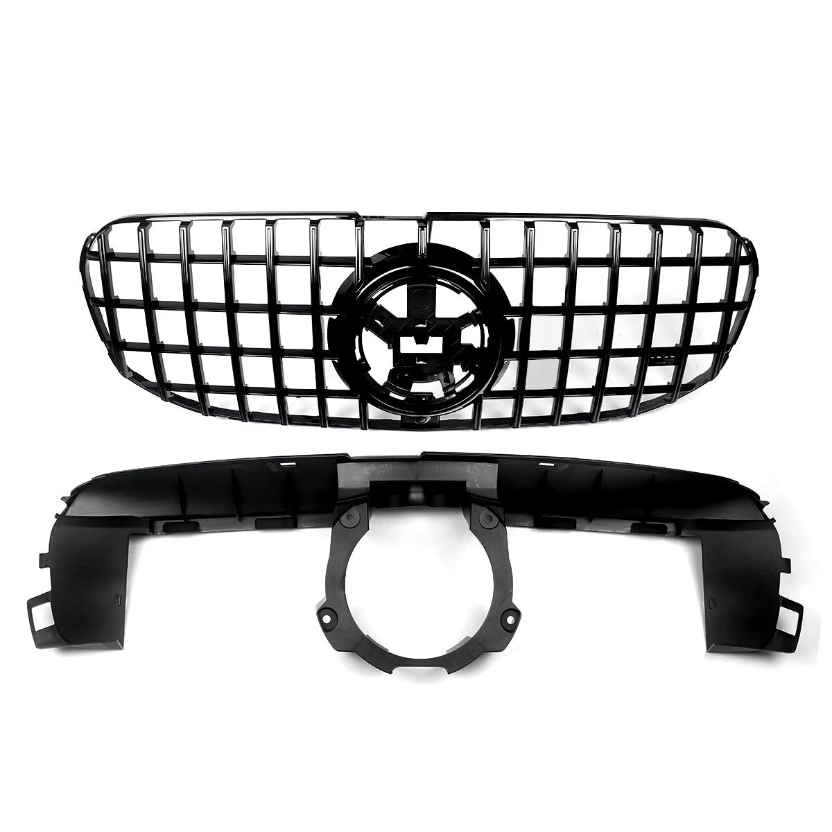 Gloss Black Front Grille W/ Camera - 2020-22 Mercedes Benz X167 GLS450 GLS580