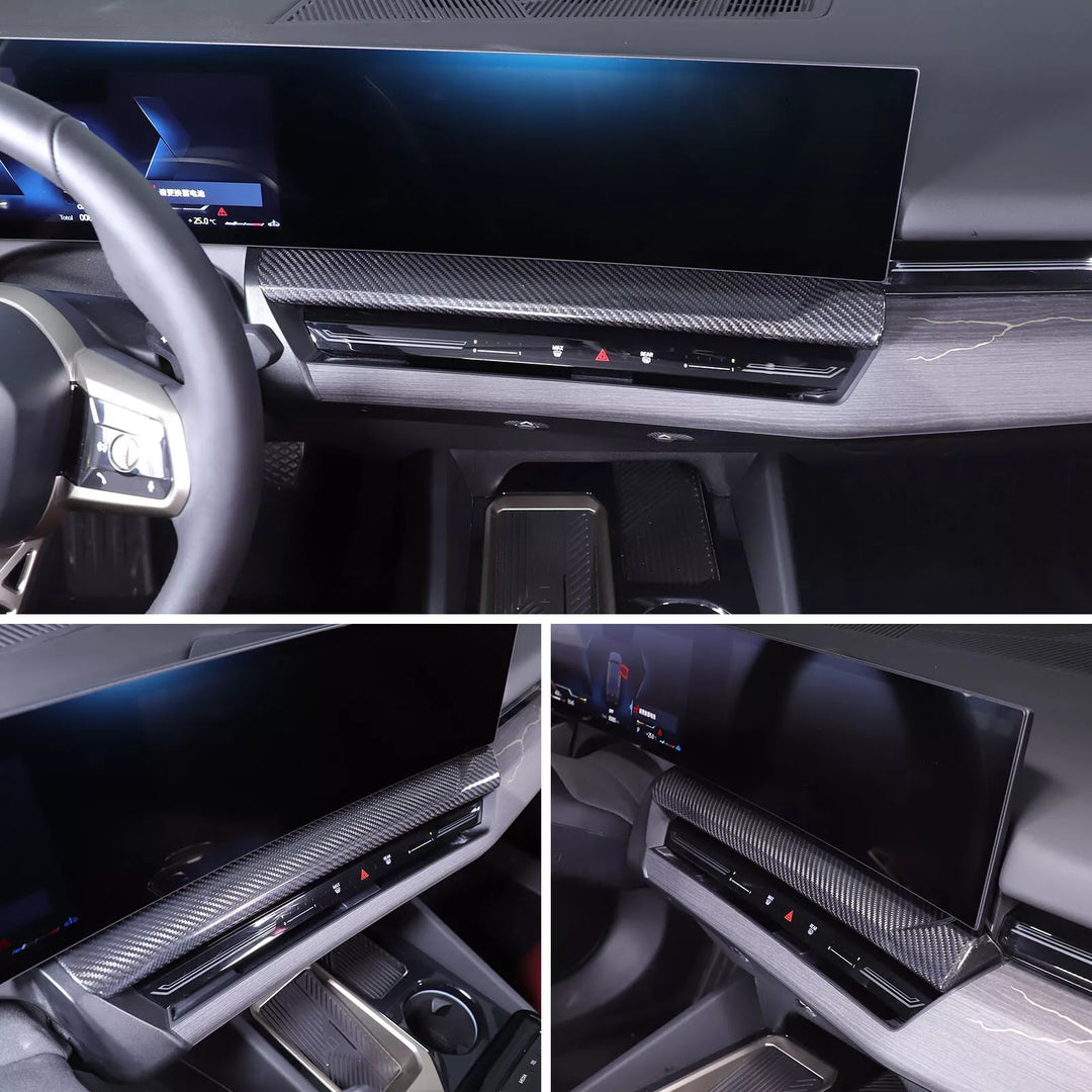 carbon Fiber Center Dash Cover Trim - BMW 5 Series G60