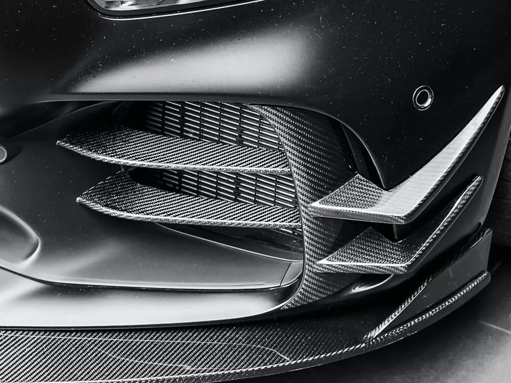 Carbon Fiber Front Bumper Air Vent Trim Cover - Mercedes-Benz AMG GT R 2016-18