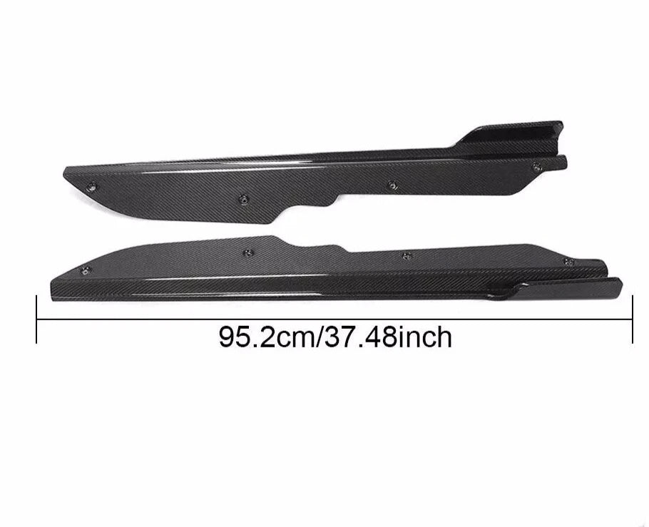 Carbon fiber Side Skirts Extension Panel - Chevrolet Corvette C8 2020-2024