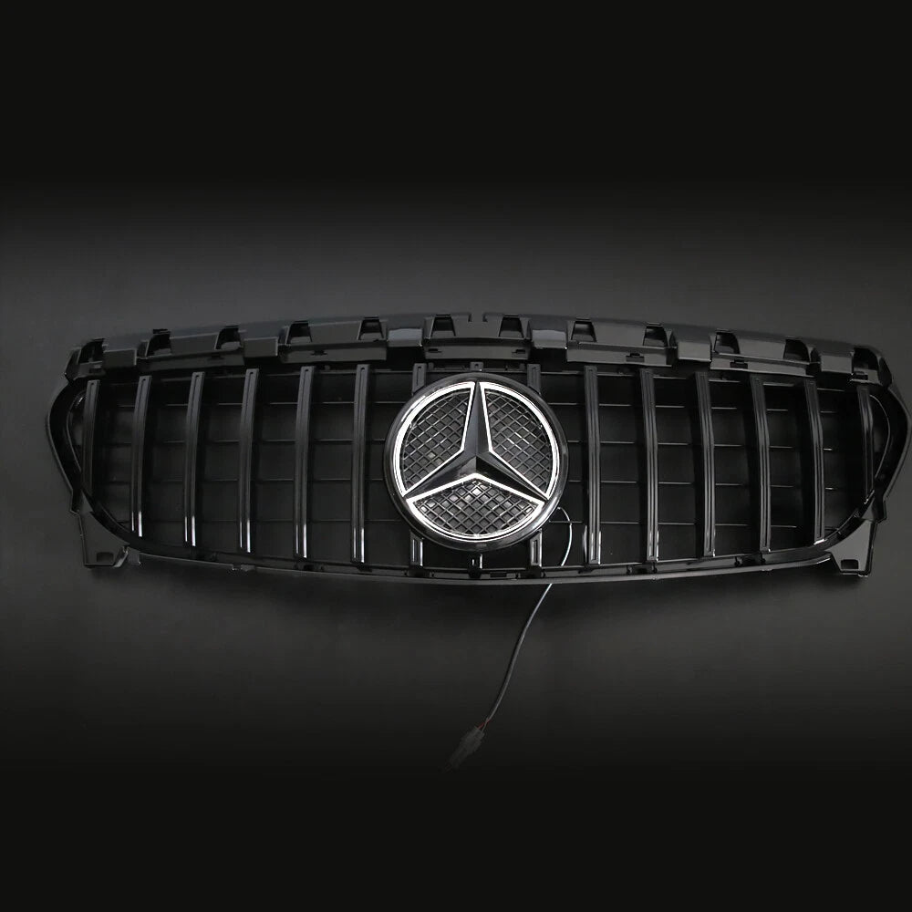 Gloss Black GT Style Grille - Mercedes Benz CLA-Class W117 Grill 2013-2019