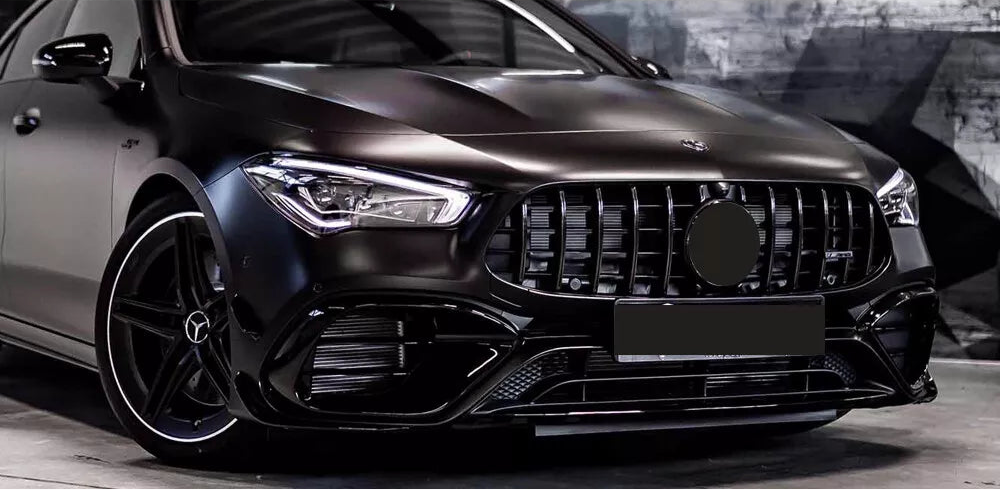 Gloss Black Front Grille - Mercedes Benz CLA W118 C118 CLA35  2020-2023