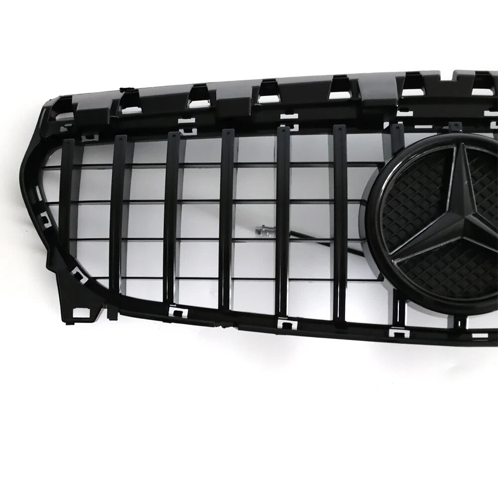 Gloss Black GT Style Grille - Mercedes Benz CLA-Class W117 Grill 2013-2019