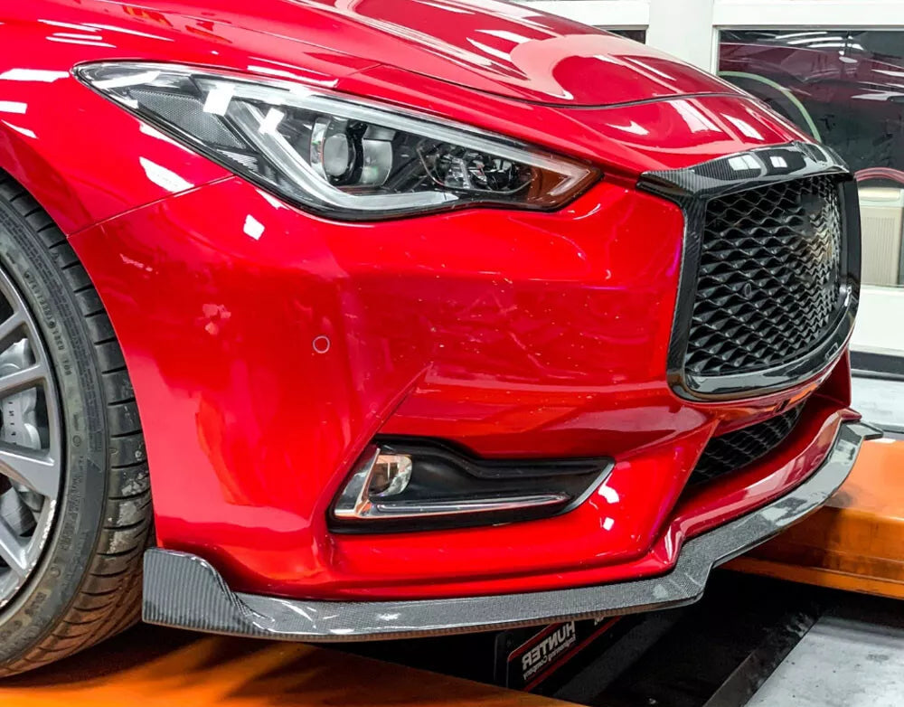 Carbon Fiber Front Splitter Lip - Infiniti Q60 Coupe 2016-2021
