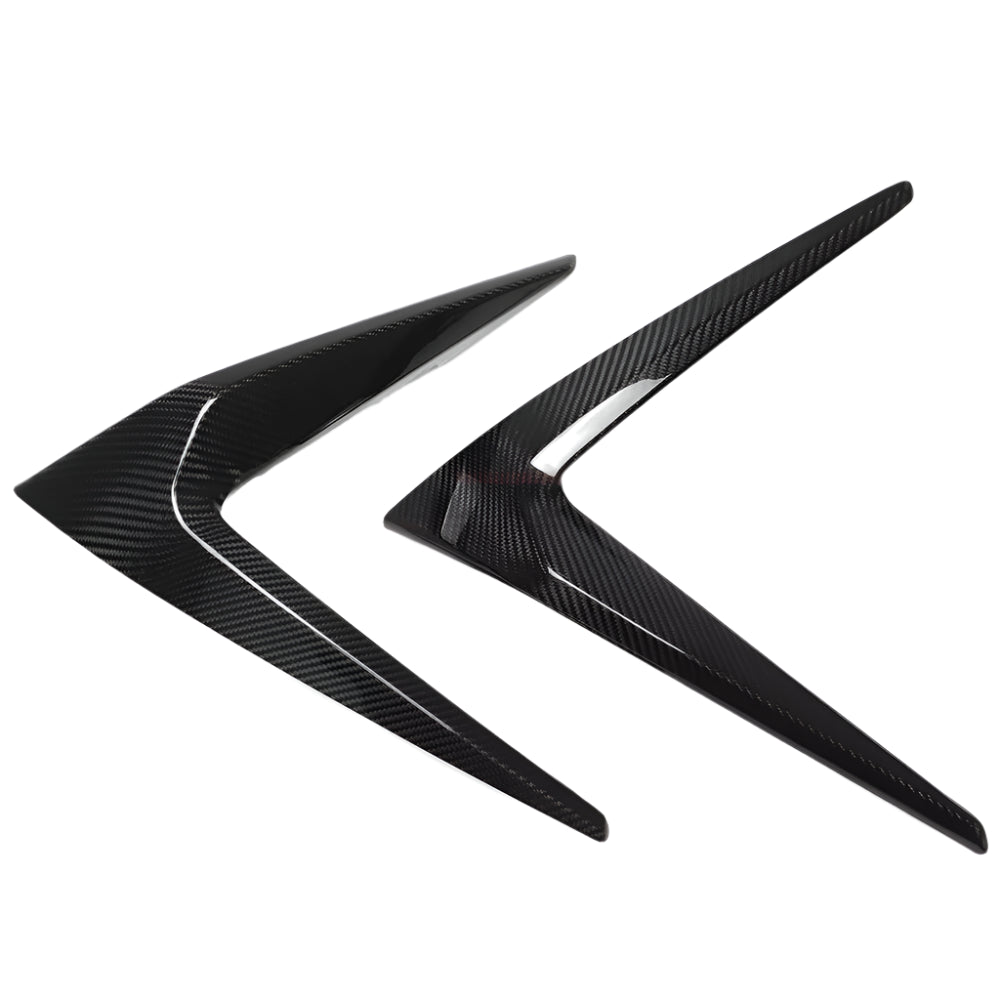 Carbon Fiber Fog Light Cover Lower Bumper Side Trim - Lexus IS 300 350 500 2021-2025