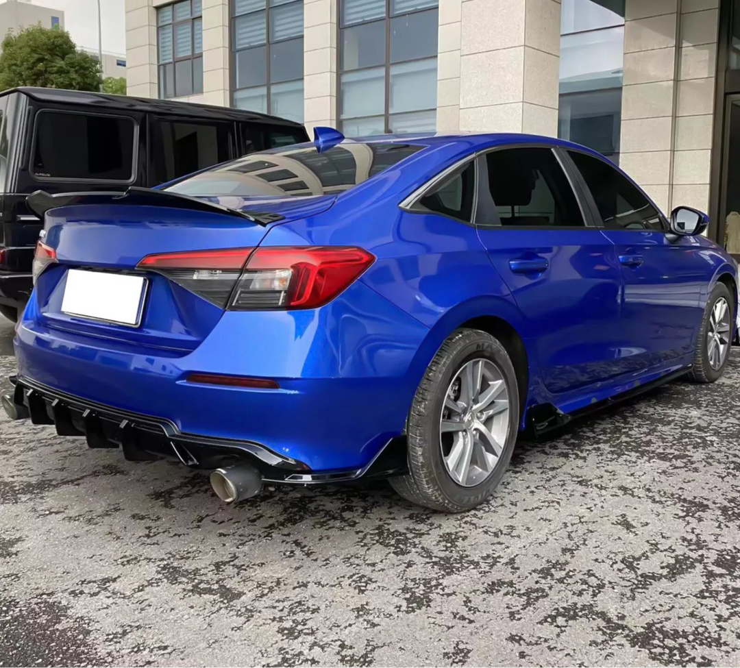 Gloss Black Rear Diffuser Spat - 22-24 Honda Civic 11th Gen