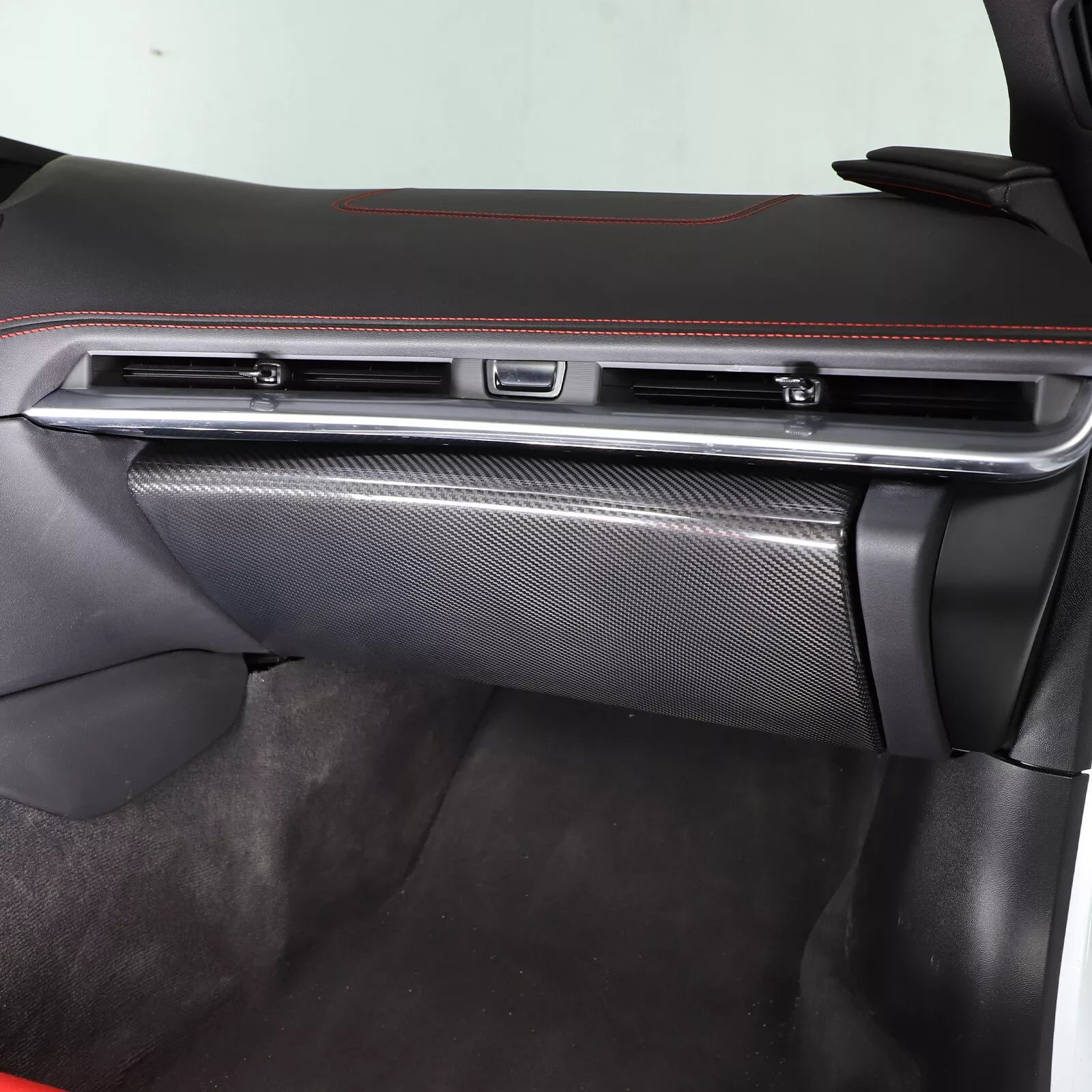 Carbon Fiber Passenger Glove Box Cover Trim - Corvette C8