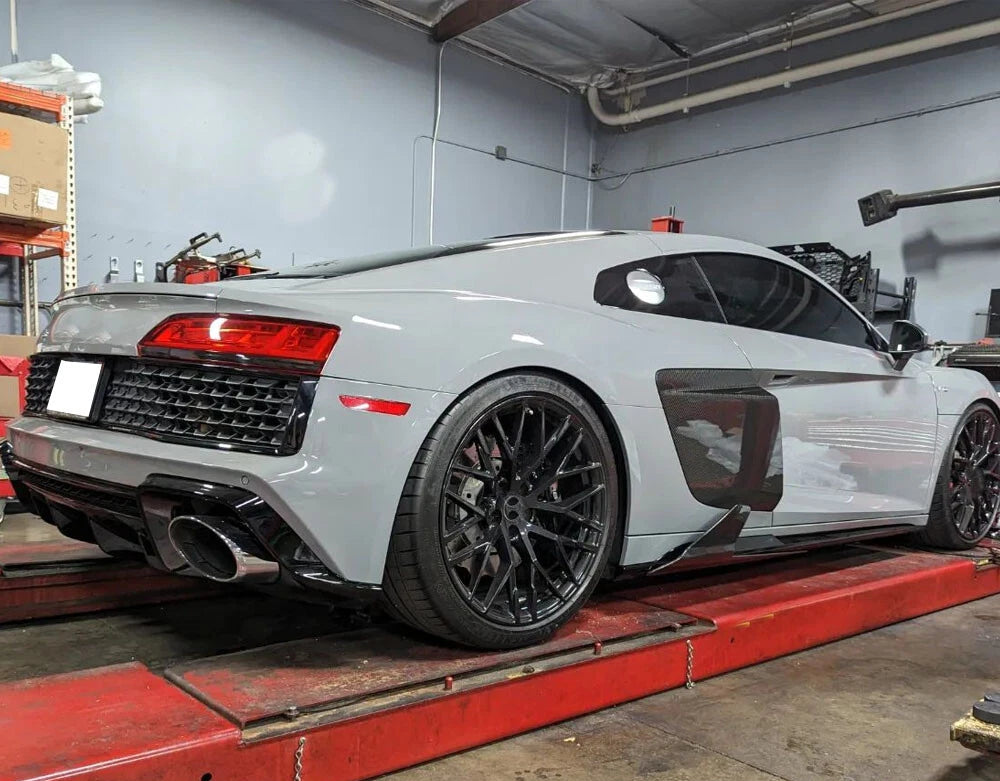 C Style Carbon Fiber Side Skirt Extension - Audi R8 Gen 2 2019-2024