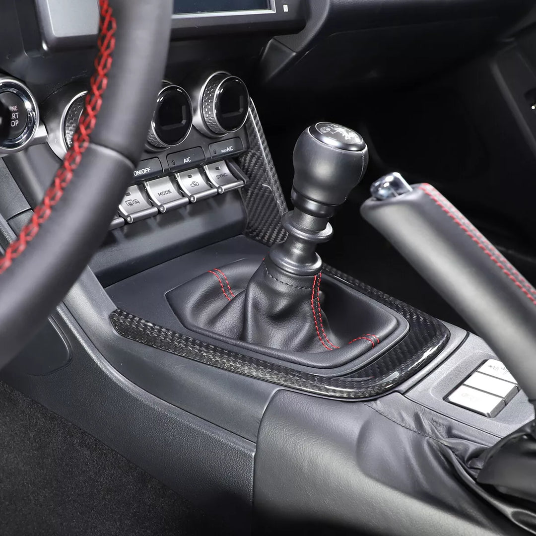 Carbon fiber Center Console Gear Shifter Trim Frame - Subaru BRZ (ZD8) / Toyota GR86 (ZN8)