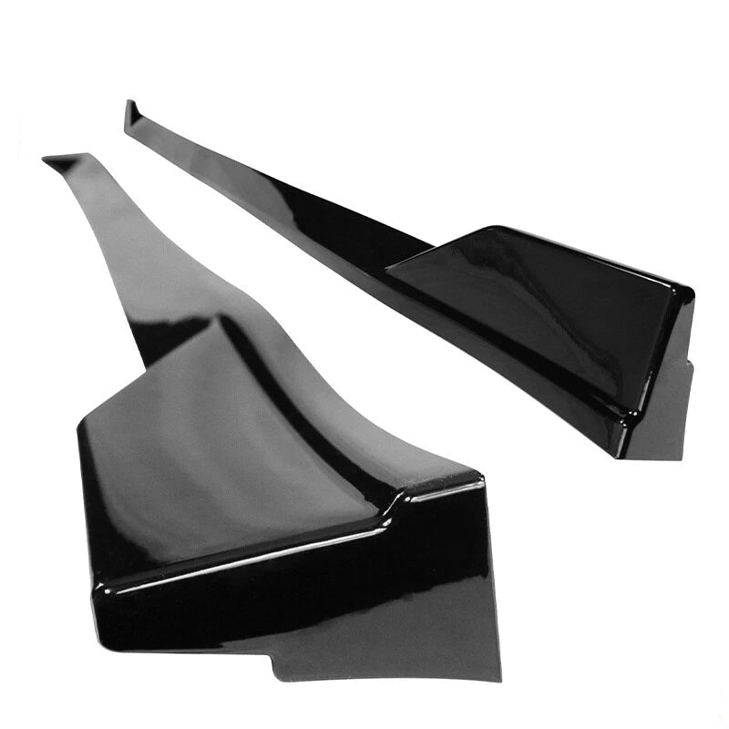 Gloss Black TRD Side Skirts Rocker Panel - 18-24 Toyota Camry