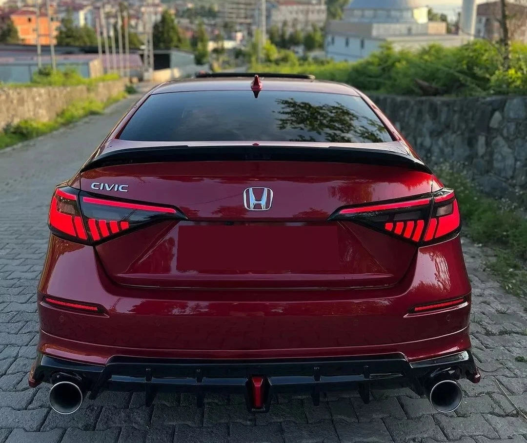 LED Sequential Smoked Tail Lights Upgrade - Honda Civic 11th Gen Sedan 2022-2024
