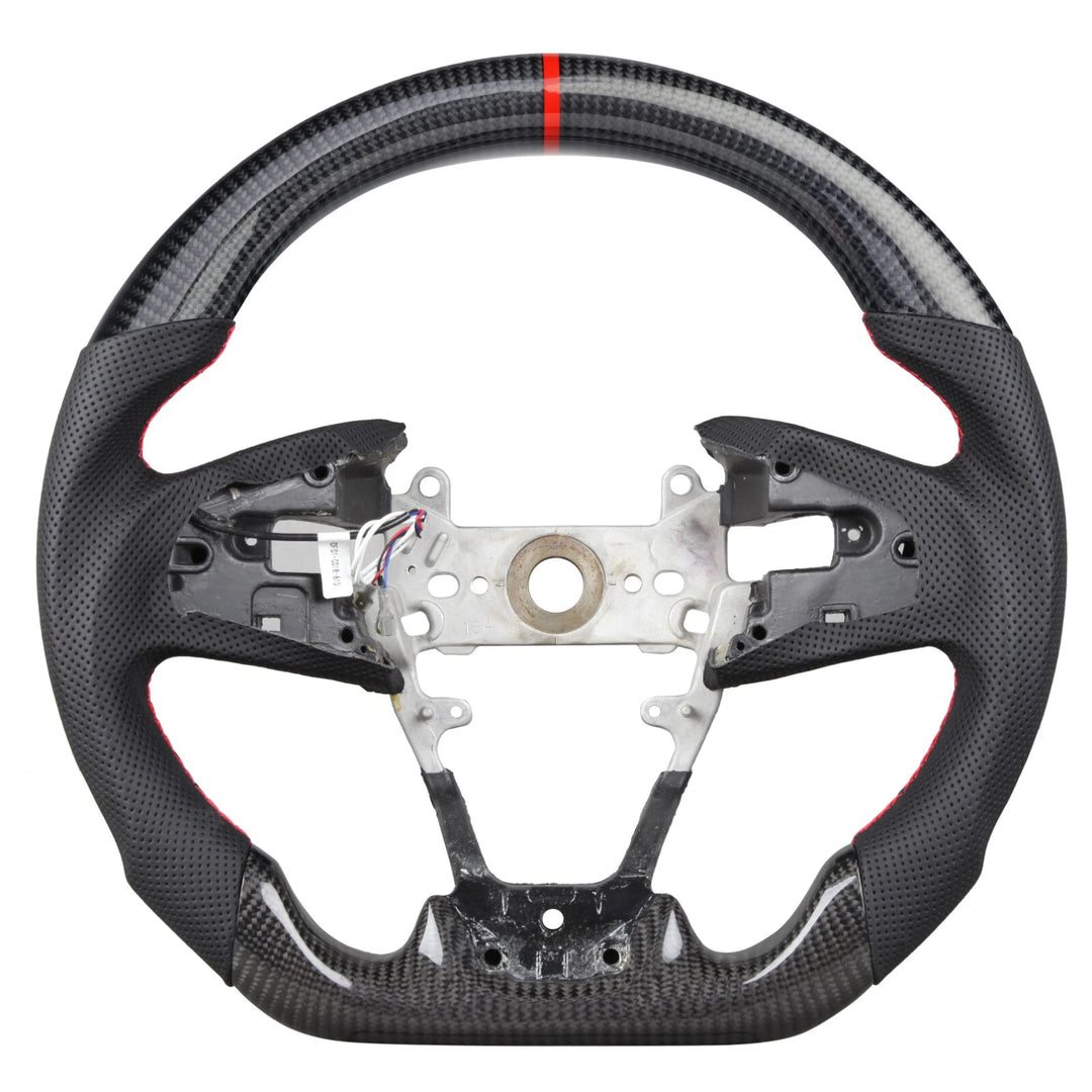 Carbon Fiber Steering Wheel - Honda Civic Gen 10th FK1 Type R 16-20