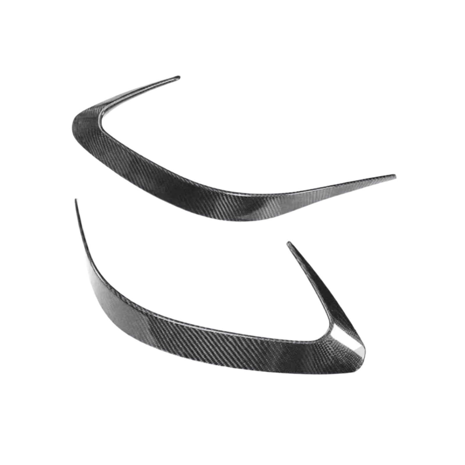 Carbon Rear Bumper Fins Vents Trim - Mercedes Benz C292 Coupe GLE63 GLE43 2015-17