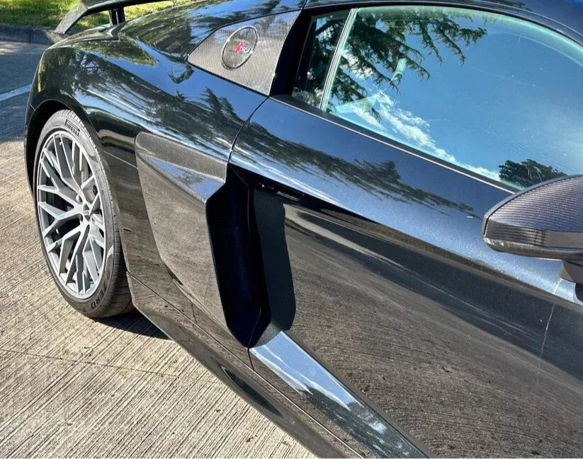 Carbon Fiber GT4 LMS Style Side Vent Blades - AUDI R8 (4S Gen 2)