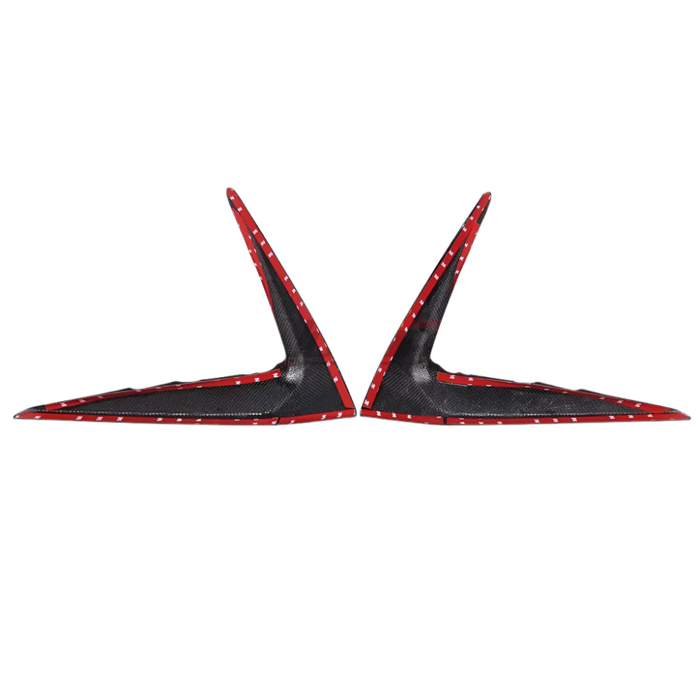 Carbon Fiber Fog Light Cover Lower Bumper Side Trim - Lexus IS 300 350 500 2021-2025