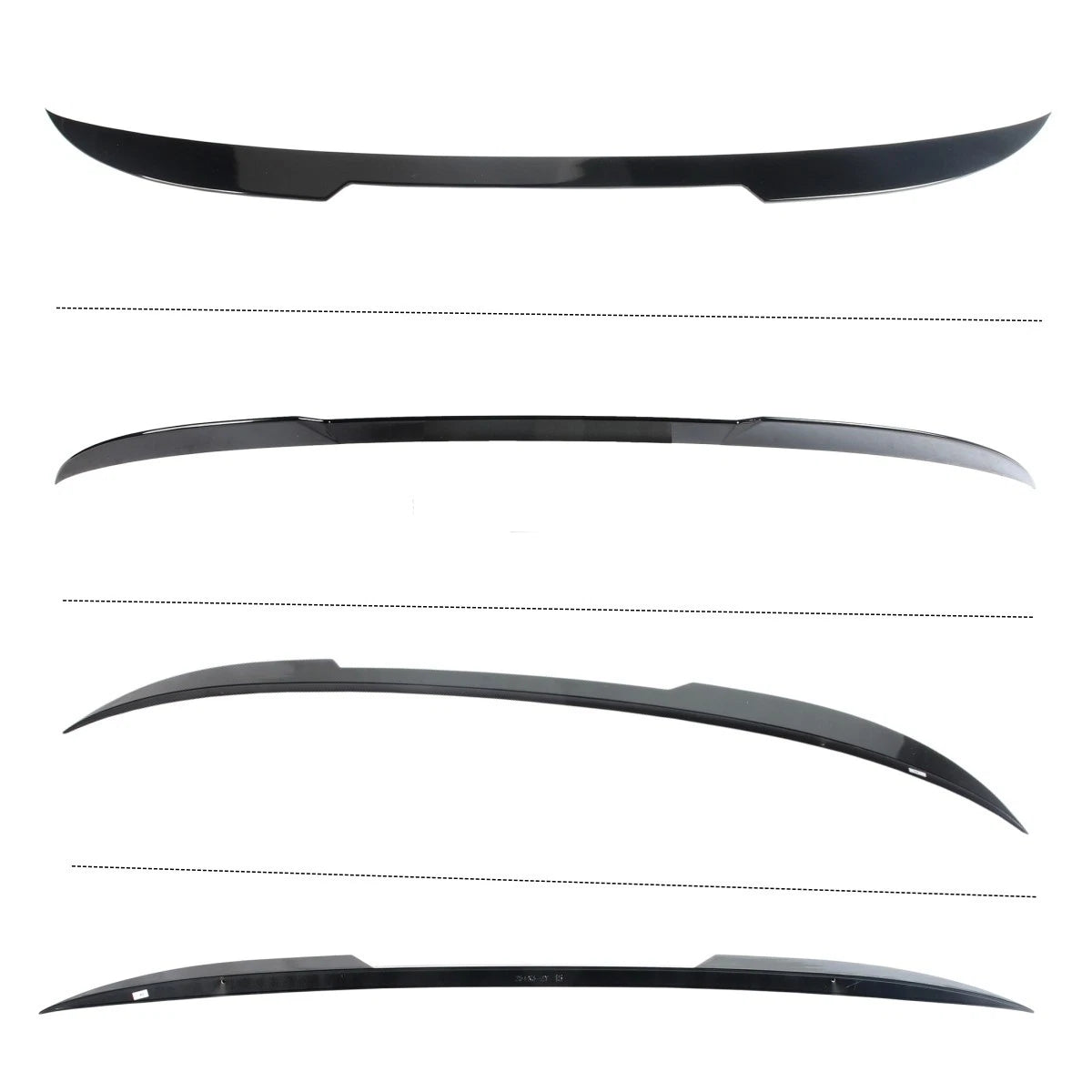Gloss Black V Style Tail Gate Trunk Mid Spoiler - 25-26 BMW G45 X3