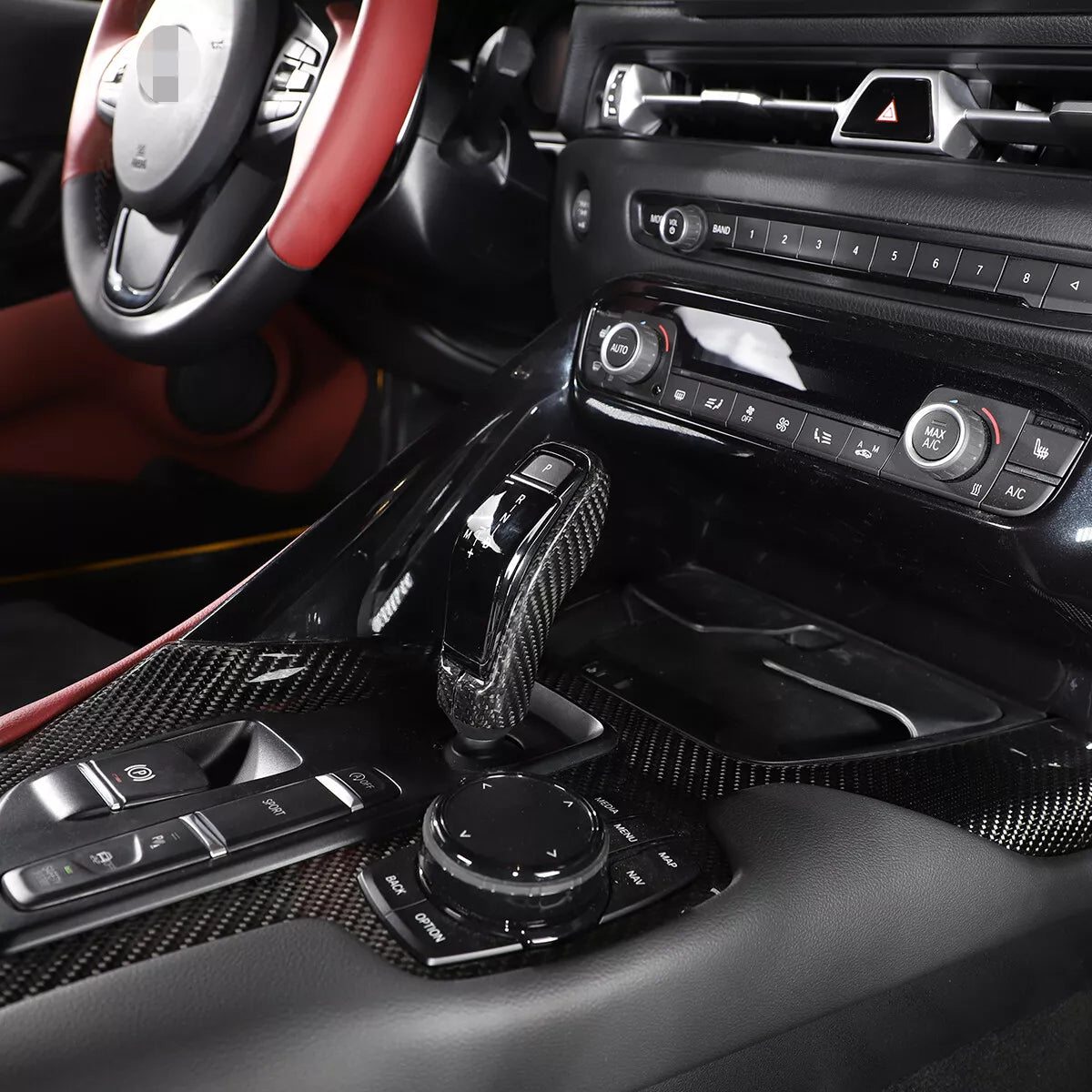 Carbon Fiber Gear Shift Knob Cover - Toyota Supra