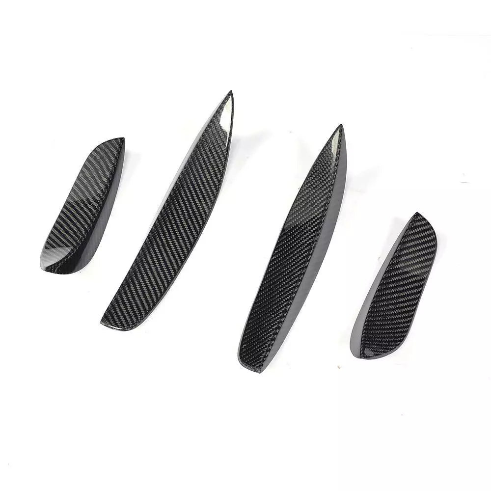 Carbon Front Bumper Canards Fins - Mercedes Benz W205 C205 C63 2015-2021